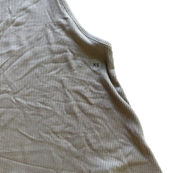 American Eagle Outfitters Womens Ribbed Tank Top XS Soft Fabric Sage Green - Picture 2 of 5